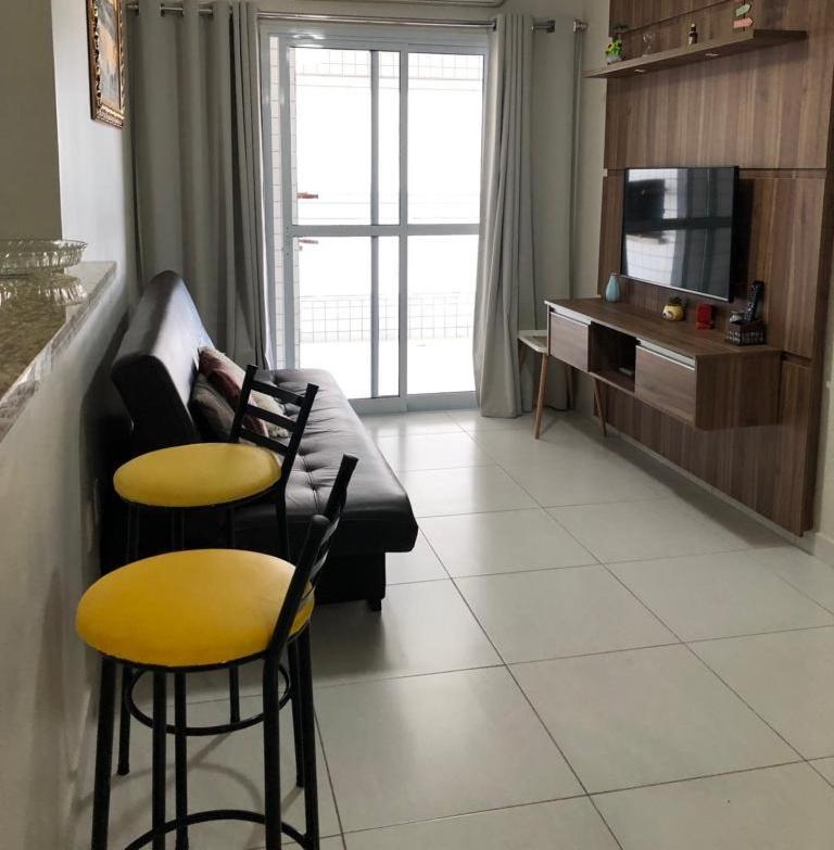 Apto Com Sacada Gourmet Vista Mar Praia Grande  Esterno foto